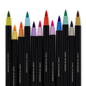 Set di 12 Pennarelli con Punta Pennello Pastel Colours - Brush Markers