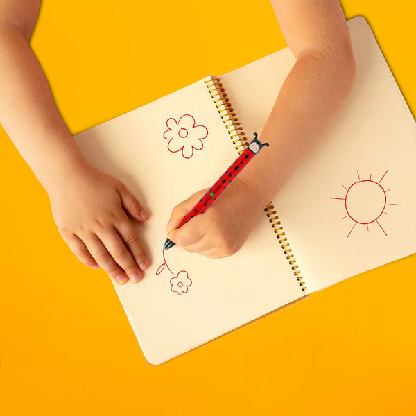 Penna a Sfera Due Colori Ladybug - Click&Clack