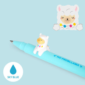 Penna Gel con Animaletto Decorativo Llama "No Probllama" - Lovely Friends