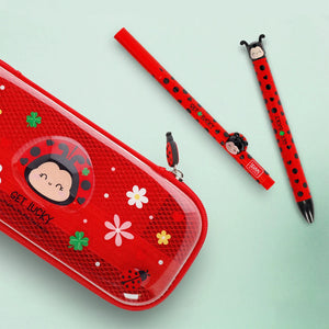 Penna Gel con Animaletto Decorativo Ladybug "Get Lucky" - Lovely Friends