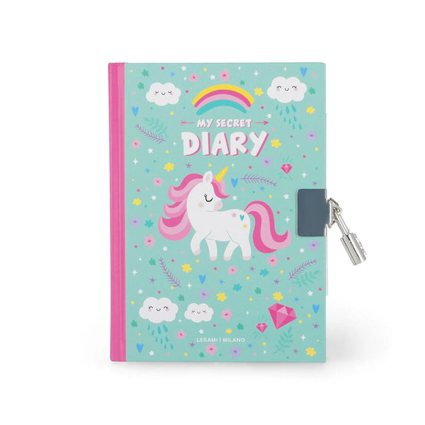 Diario Segreto con Copertina Rigida Illustrata e Lucchetto - Unicorn - My Secret Diary