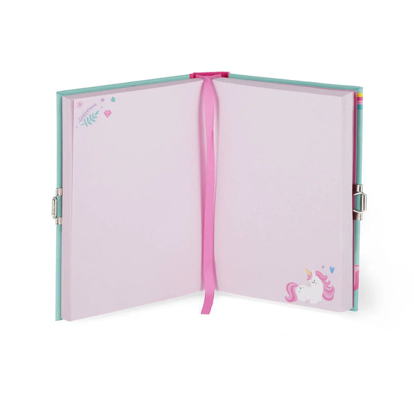 Diario Segreto con Copertina Rigida Illustrata e Lucchetto - Unicorn - My Secret Diary