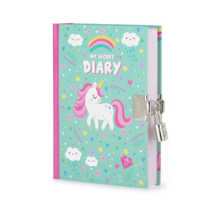 Diario Segreto con Copertina Rigida Illustrata e Lucchetto - Unicorn - My Secret Diary