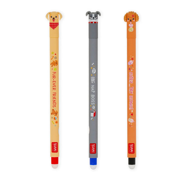 Set di 3 Penne Cancellabili - Erasable Pen - Fur-ever Friends