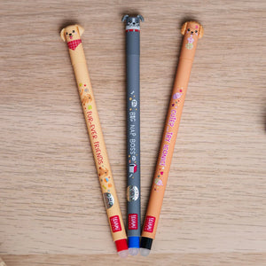 Set di 3 Penne Cancellabili - Erasable Pen - Fur-ever Friends