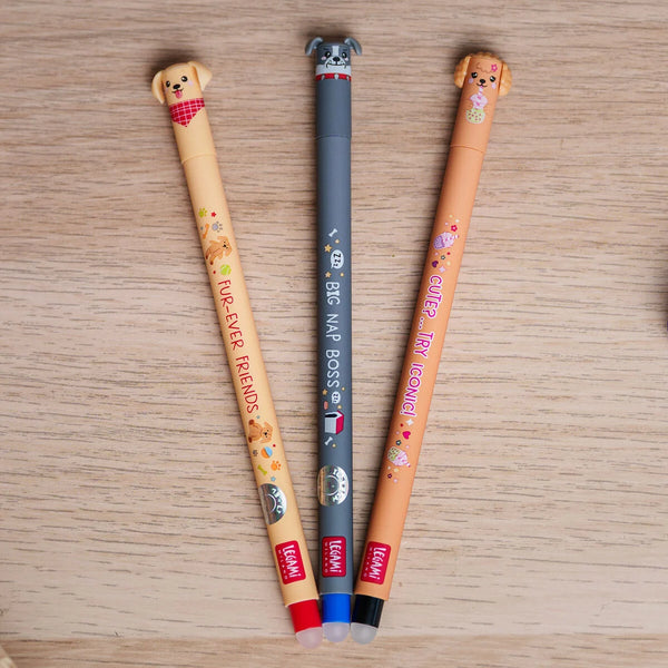 Set di 3 Penne Cancellabili - Erasable Pen - Fur-ever Friends