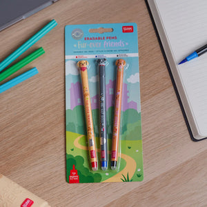 Set di 3 Penne Cancellabili - Erasable Pen - Fur-ever Friends
