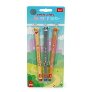 Set di 3 Penne Cancellabili - Erasable Pen - Fur-ever Friends