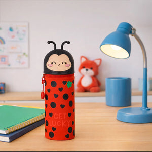 Astuccio 2-in-1 in Silicone Ladybug "Get Lucky"