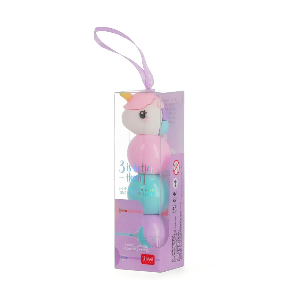 Evidenziatore 3-in-1 Unicorn - 3 is Better Than 1