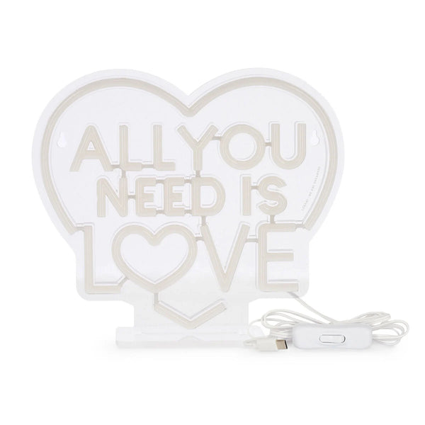 Lampada Led Effetto Neon - All You Need is Love - It's a Sign