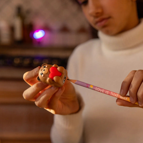 Temperino Luminoso con Contenitore - Teddy Bear - Sharpening is Magic