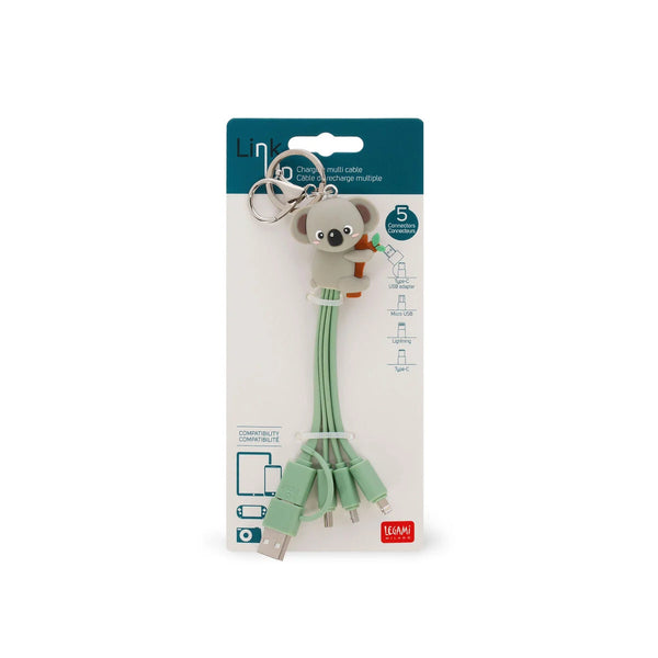 Cavo 6 in 1 di Ricarica Portachiavi Koala - Link Up